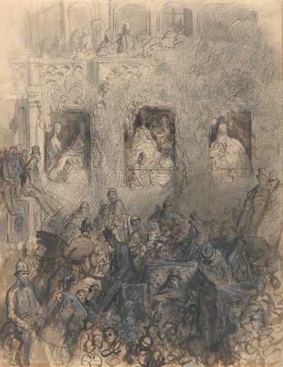 Estudo para um bloco na estrada de Gustave Dore