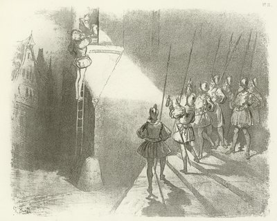 Surpreendido por Watchmen - Reino de Henrique IV (gravura) de Gustave Dore