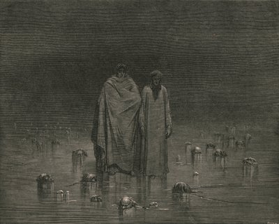 Tome cuidado, suas solas dos pés não pisam na cabeça de seus pobres irmãos, c1890. de Gustave Dore