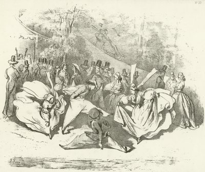 Dez anos depois ou uma mudança de moda 1840 (gravura) de Gustave Dore
