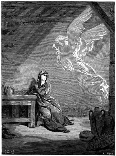 A Anunciação de Gustave Dore