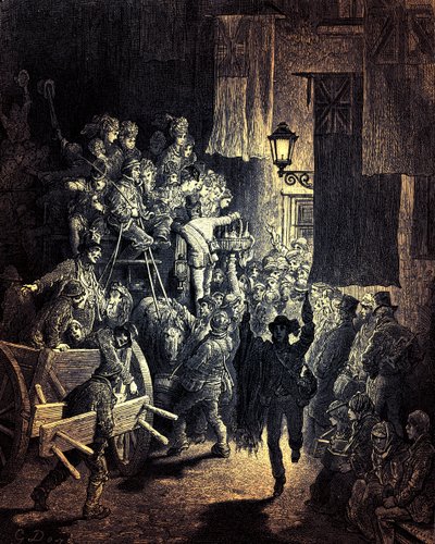 O Derby - Voltando para casa por Gustave Doré de Gustave Dore
