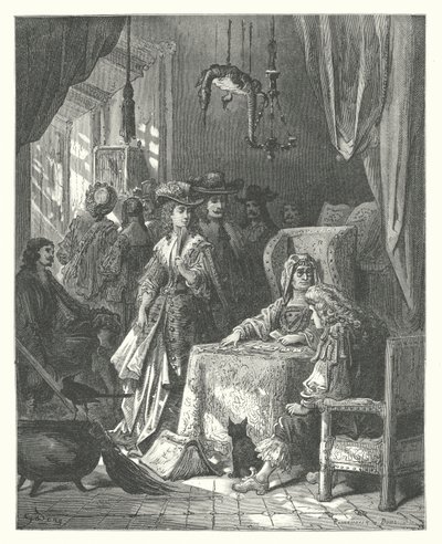 As Fábulas de La Fontaine: O adivinho (gravura) de Gustave Dore