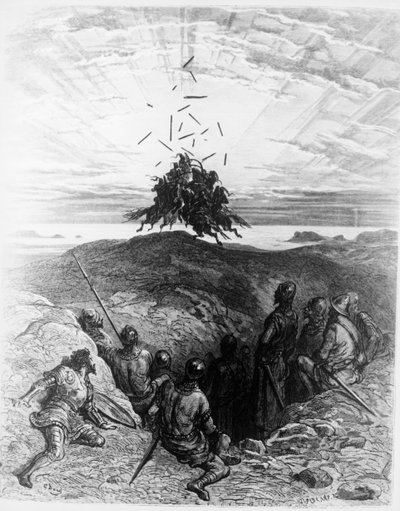 O Frenesi de Orlando de Gustave Dore
