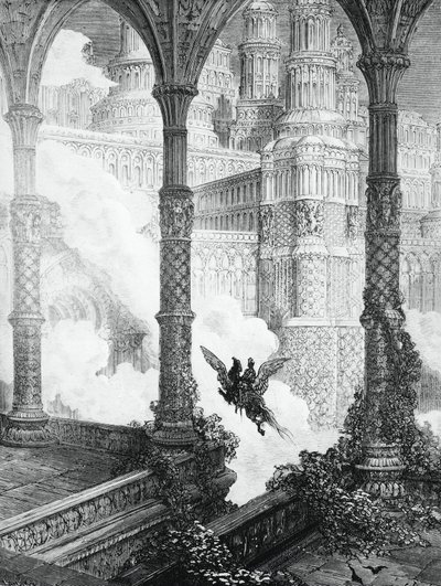 O Frenesi de Orlando de Gustave Dore
