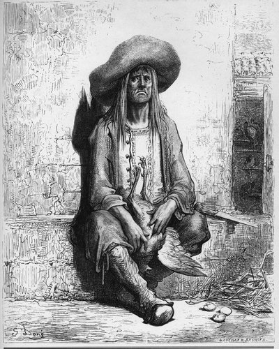 A galinha dos ovos de ouro - de "Fábulas" de Jean de La Fontaine de Gustave Dore