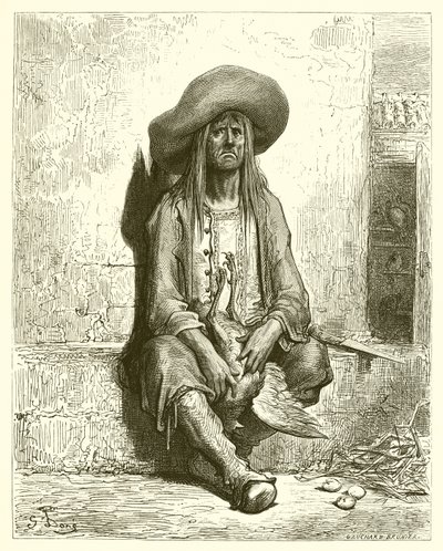 A galinha com os ovos de ouro (La Fontaine) de Gustave Dore