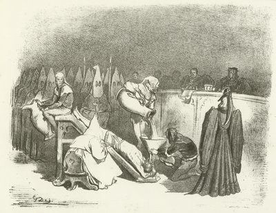 A Inquisição - Tortura pela Água (gravura) de Gustave Dore