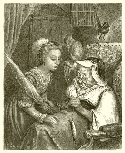 A Princesa e Fada Spite de Gustave Dore