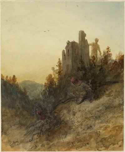 A princesa é mantida em cativeiro de Gustave Dore