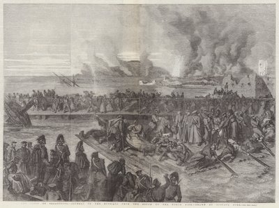 O Cerco de Sebastopol, Retiro dos Russos do Sul para o Lado Norte de Gustave Dore