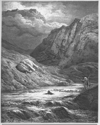 Os Dois Aventureiros e o Talismã - OS DOIS AVENTURADORES E O TALISMÃ - de "Fables" de Jean de La Fontaine de Gustave Dore