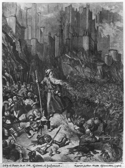 O Judeu Errante, gravado por Felix Jean Gauchard (1825-72) de Gustave Dore