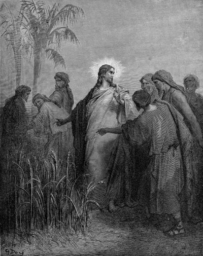 Os discípulos colhendo o milho no Sábado de Gustave Dore