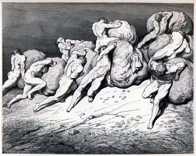 Os acumuladores e desperdiçadores, 1857. de Gustave Dore