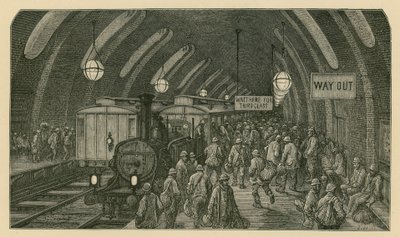 O comboio do trabalhador (gravura) de Gustave Dore