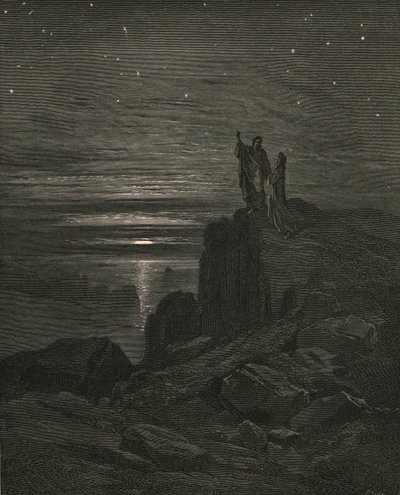 Daí a emissão, novamente vimos as estrelas, c1890. de Gustave Dore