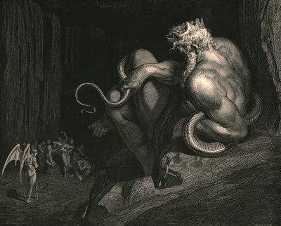 Lá está Minos, c1890. de Gustave Dore