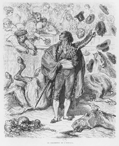 Triunfo de um matador, gravado por Boetzel de Gustave Dore