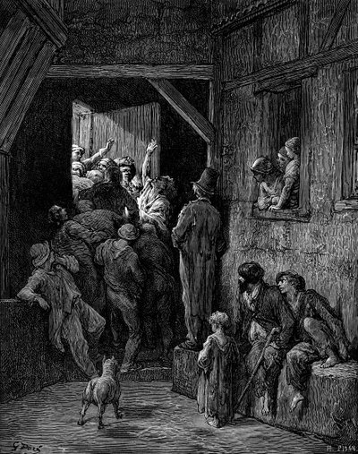 Vira-o para fora, Ratcliff de Gustave Doré de Gustave Dore