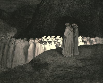 Toscano ... desdém por não nos instruir quem és, c1890. de Gustave Dore