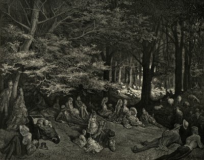 Sob o Regente das Árvores de Gustave Dore