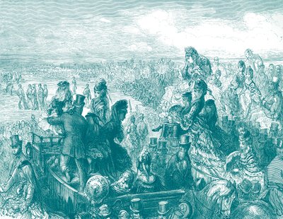 Londres vitoriana - O terreno de críquete do Senhor por Doré de Gustave Dore
