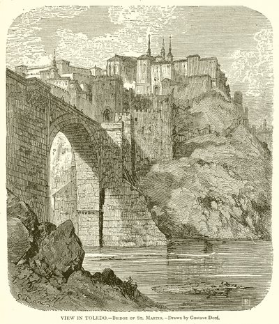 Vista em Toledo .-- Ponte de St. Martin de Gustave Dore