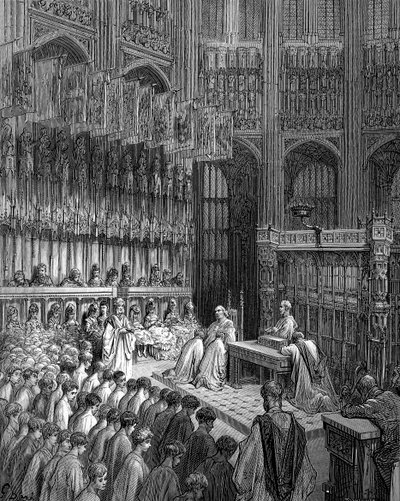 Abadia de Westminster - Confirmação dos Westminster Boys por Doré de Gustave Dore