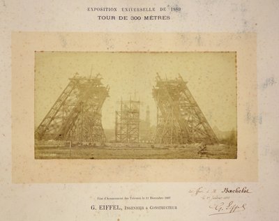 Construção da Torre Eiffel de Gustave Eiffel