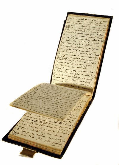 livro de viagem de Gustave Flaubert (1821-1880), escritor francês, biblioteca histórica da de Gustave Flaubert