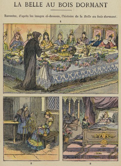 Bela Adormecida (cor litho) de Gustave Fraipont