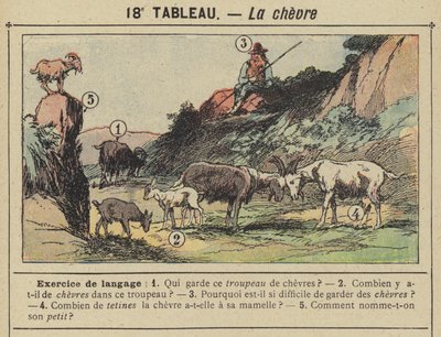 O bode (cor litho) de Gustave Fraipont