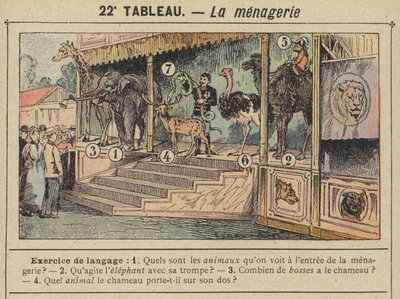 La menagerie (cor litho) de Gustave Fraipont