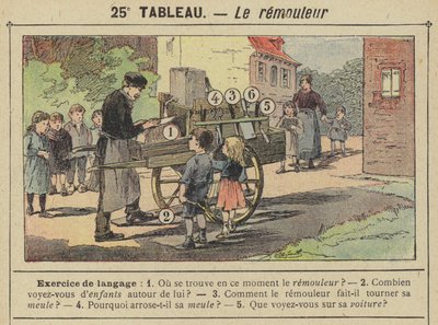 O remouleur (cor litho) de Gustave Fraipont