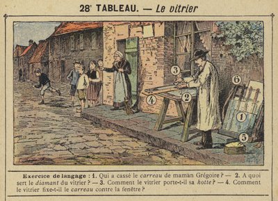 O vidraceiro (cor litho) de Gustave Fraipont