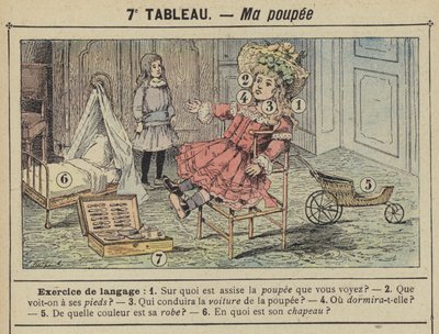 A minha boneca (cor litho) de Gustave Fraipont
