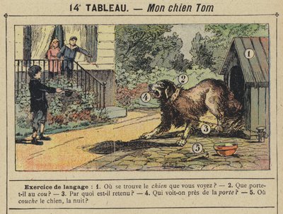 O meu cão Tom (cor litho) de Gustave Fraipont