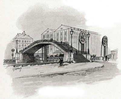 Vista da ponte elevatória da rue de Crimee, Bassin de l