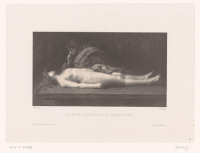 Levita de Efraim e sua esposa morta Le Lévite d