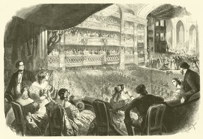 Uma apresentação de gala na ópera (gravura) de Gustave Janet