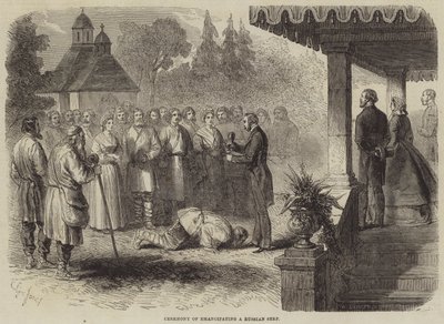 Cerimônia de Emancipação de um Servo Russo de Gustave Janet