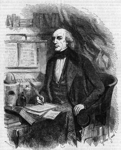 Retrato de Mathieu Jose Bonaventure Orfila (1787-1853), médico e químico francês. Gravura de Gustave Janet de Gustave Janet