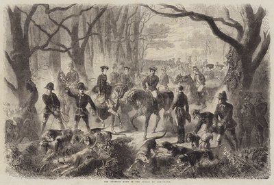 A caça imperial na floresta de Compiegne de Gustave Janet