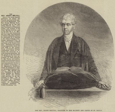 O Reverendo Henry Melvill, Capelão de Sua Majestade e Cânon de St Pauls de Gustave Janet