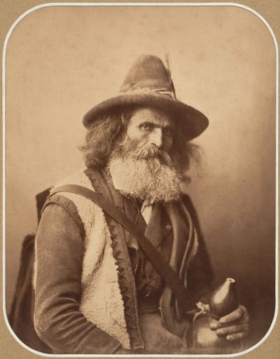 [Um músico de rua italiano], c. 1856. de Gustave Le Gray