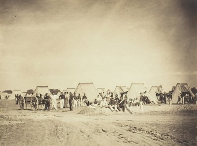 Acampamento de Artilharia, Camp de Chalons, 1857. de Gustave Le Gray