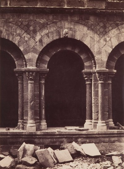 Catedral de Notre-Dame, Pormenor do Cloister Arcade, Le Puy de Gustave Le Gray