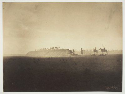 Acampamento de Chalons: Manobras em 3 de outubro Camp de Châlons: manobras de 3 de outubro de 1857. de Gustave Le Gray