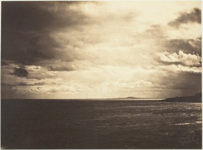 Céu nublado, Mar Mediterrâneo de Gustave Le Gray